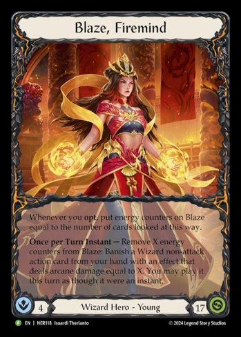 Blaze, Firemind (HER) #HER118 | Dragon Shield Flesh and Blood Card