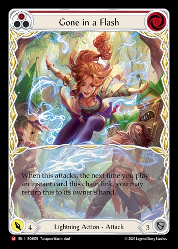 gone in a flash / 光速移動 Gone in a Flash (Red) (ROS) #ROS076EA | Dragon Shield Flesh and
