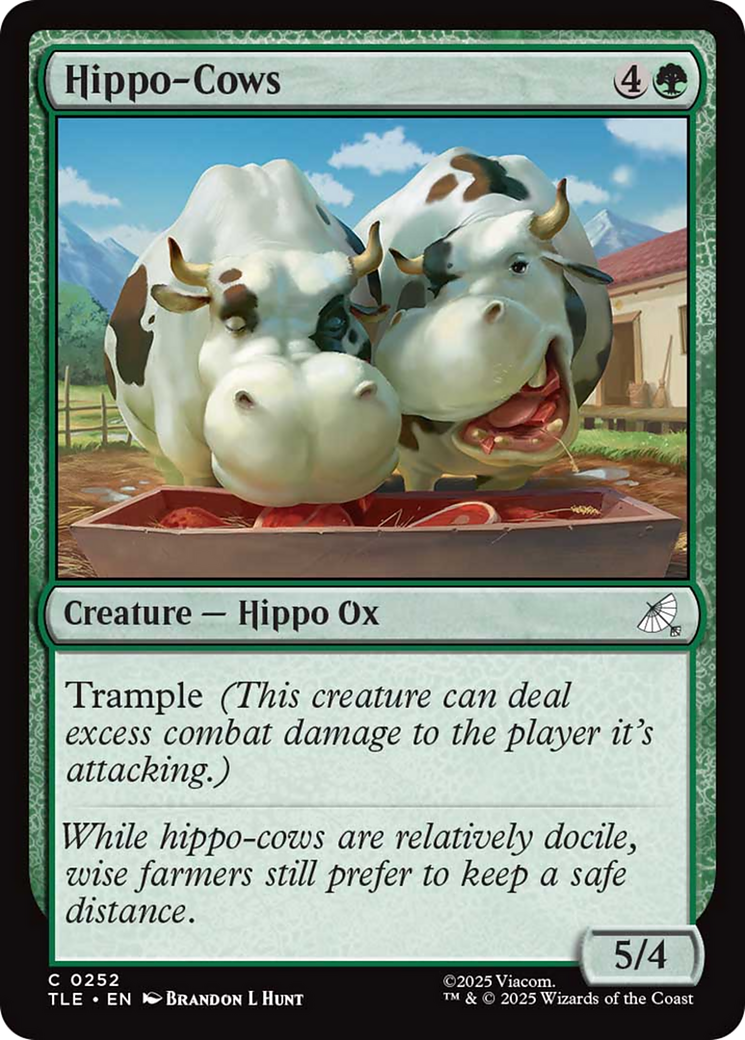 Hippo-Cows (TLE) #252 | Dragon Shield MTG Card Manager