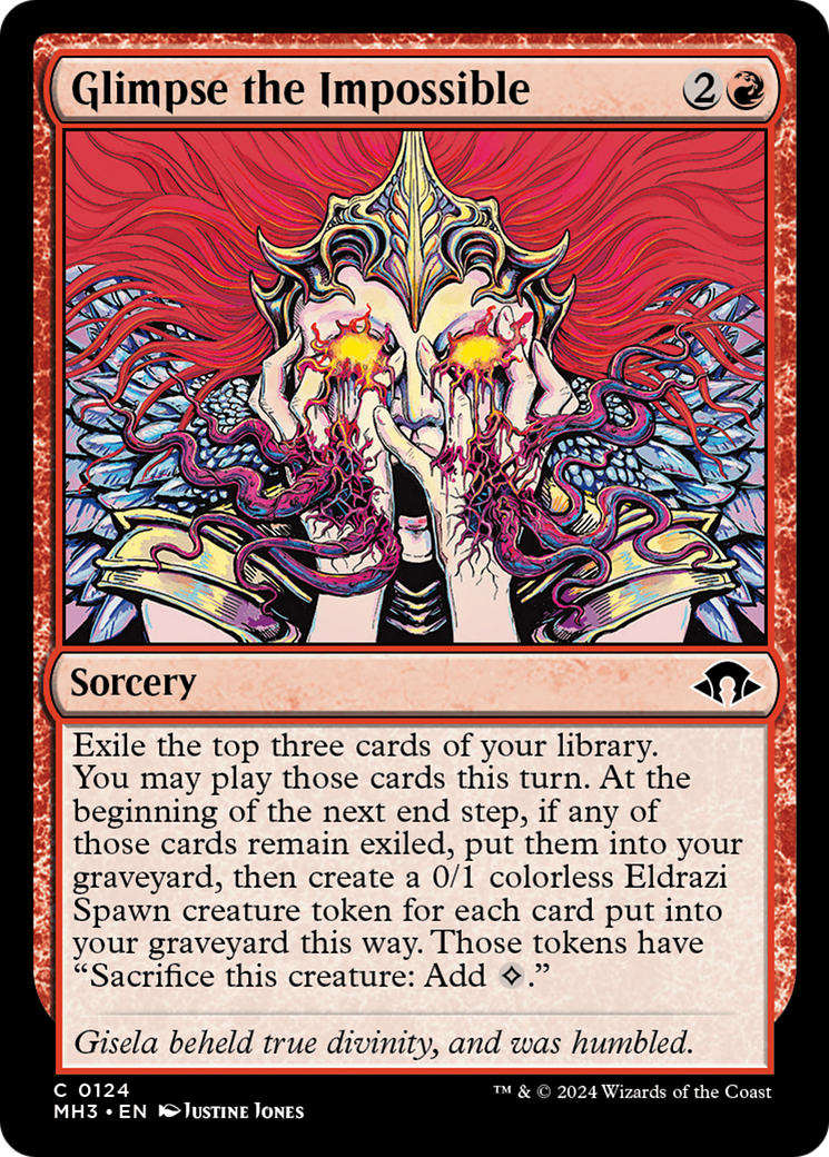 MTG すべそれ 天使トークン Amazon版 Foil PSA10 Glimpse the Impossible (MH3) #124 | Dragon Shield MTG Card Manager