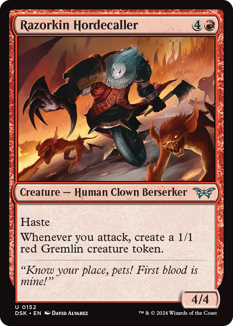 Razorkin Hordecaller (DSK) #152 | Dragon Shield MTG Card Manager