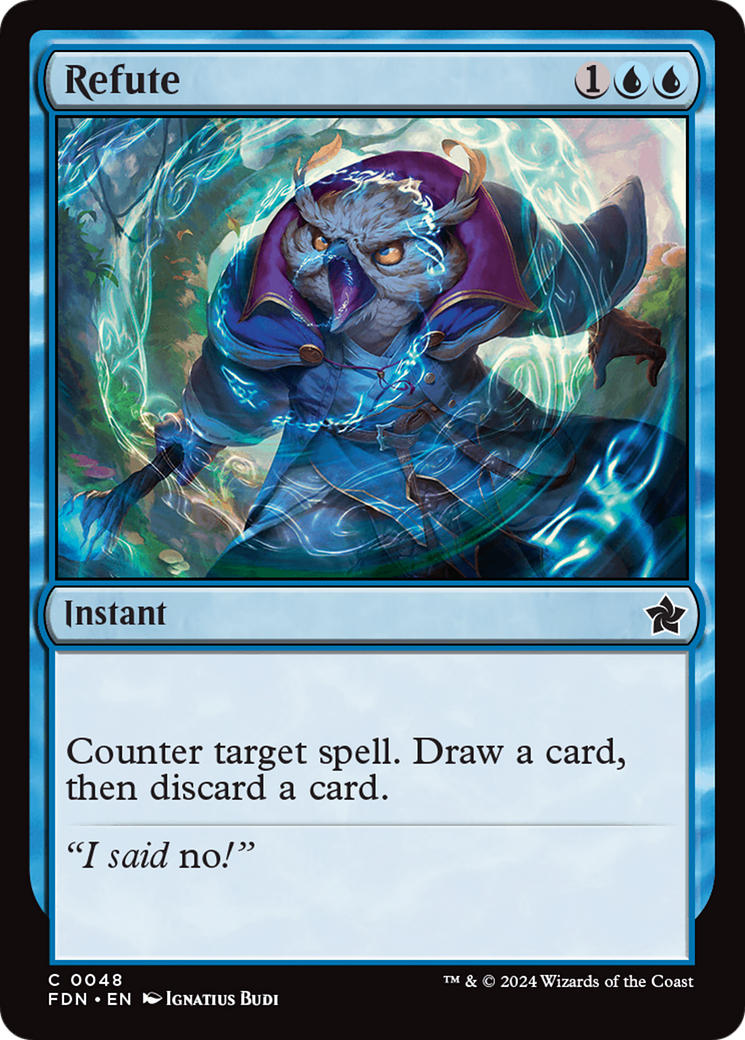 Refute (FDN) #48 | Dragon Shield MTG Card Manager