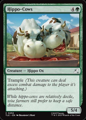 Hippo-Cows (TLE) #252 | Dragon Shield MTG Card Manager