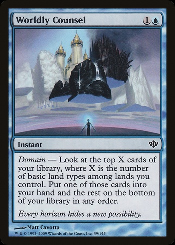 Worldly Counsel (CON) #39 | Dragon Shield MTG Card Manager