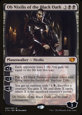 MTG インベイジョンオデッセイ　黒コントロール Ob Nixilis of the Black Oath (C14) #27 | Dragon Shield MTG Card