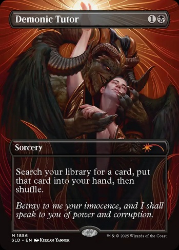 mtg 悪魔の教示者　3ED 英語版 Demonic Tutor (SLD) #1856 | Dragon Shield MTG Card Manager