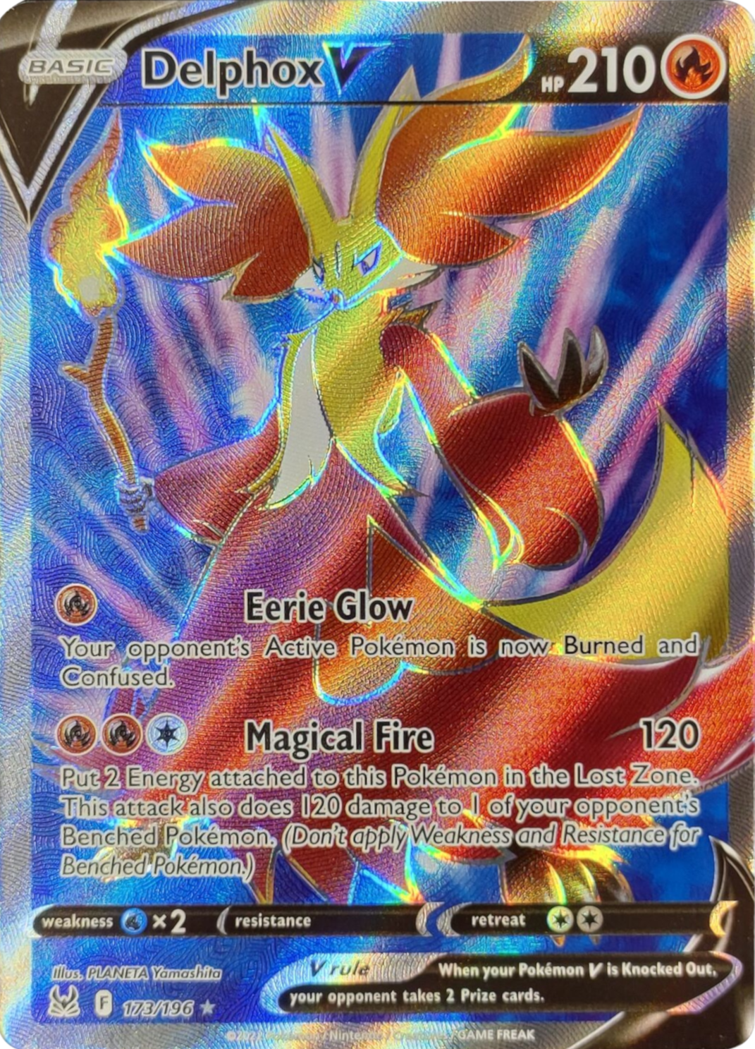 Delphox V (LOR) #173 | Dragon Shield Poké TCG Card Manager